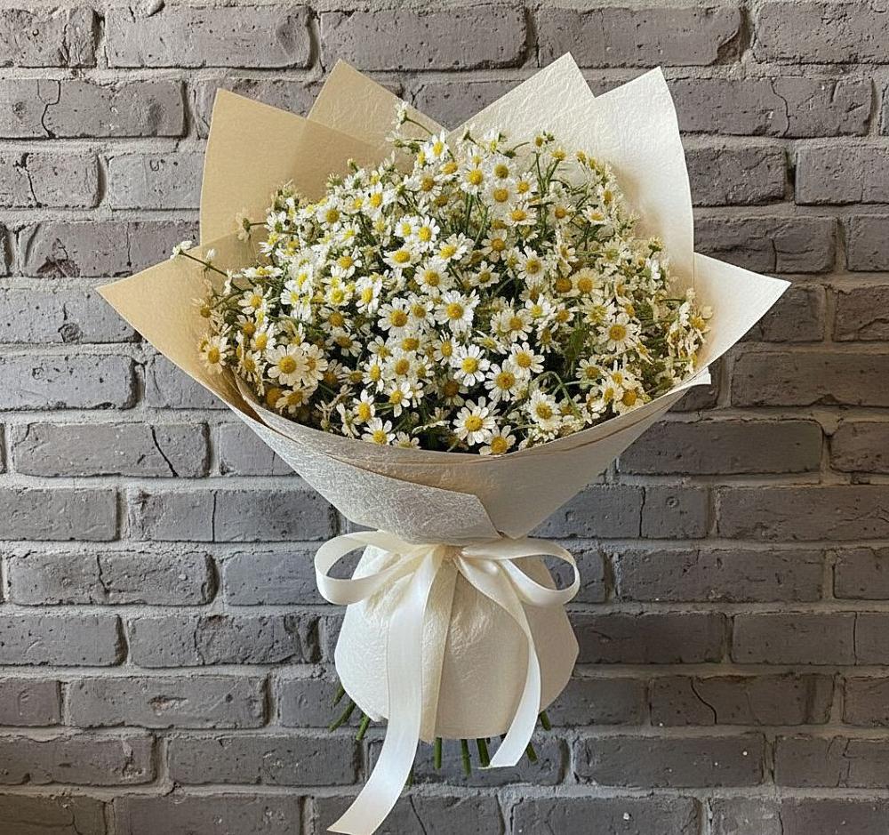 Букет цветов из: Ромашки в Сафоново Мурманской области