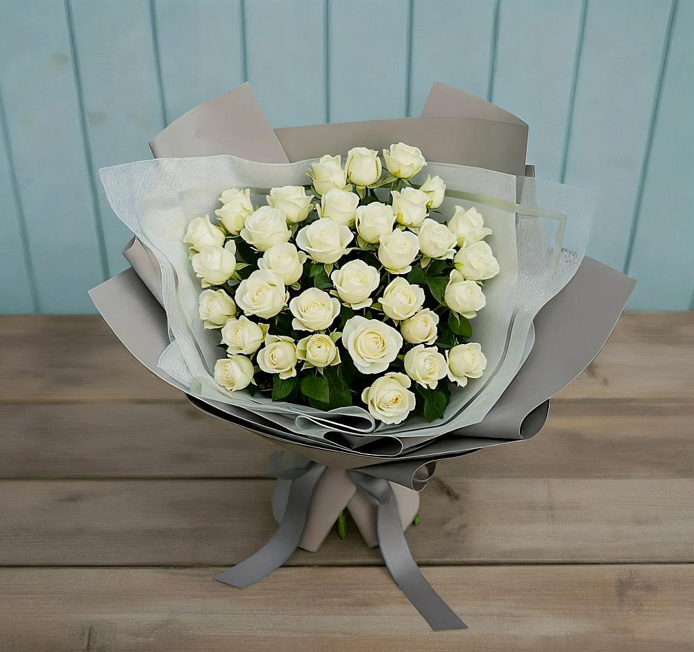 Букет Белоснежная нежность в Сафоново Мурманской области