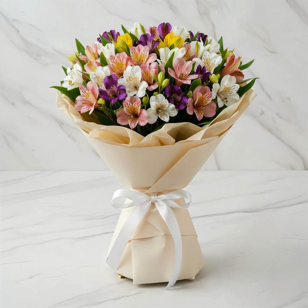 Букет цветов из: Альстромерии в Сафоново Мурманской области