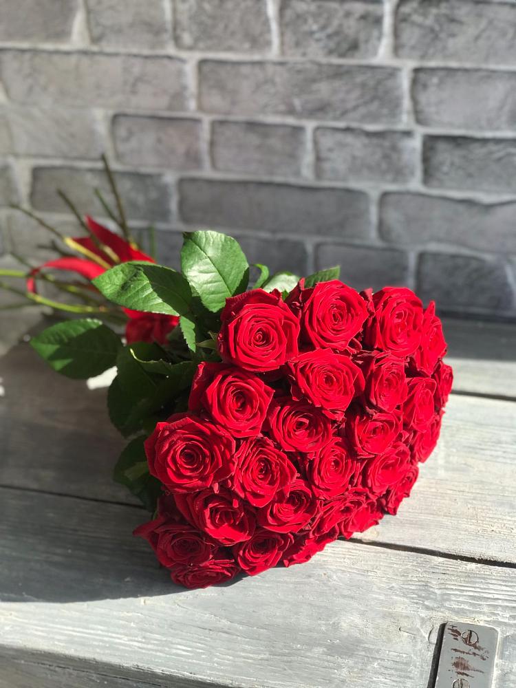 Букет Красные розы Фридом в Сафоново Мурманской области