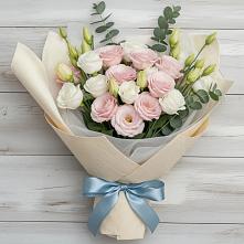 Букет цветов из:  Лизиантусы #REPLACE_PRED# Сафоново Мурманской области
