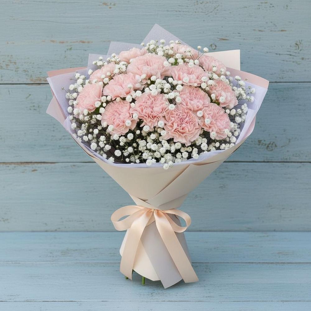 Букет цветов из: Гвоздики в Сафоново Мурманской области