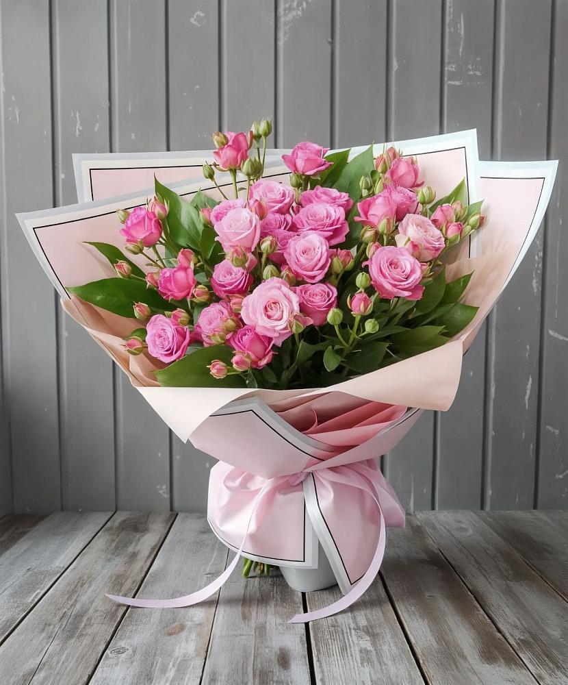 Букет Розовый кустик в Сафоново Мурманской области