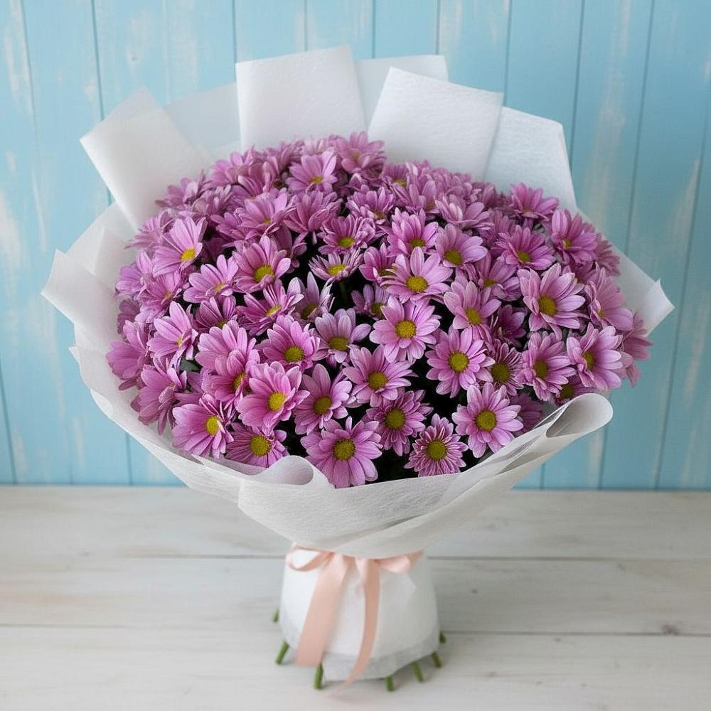 Букет цветов из: Хризантемы в Сафоново Мурманской области