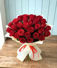 Букет 29 Красных роз в Сафоново Мурманской области