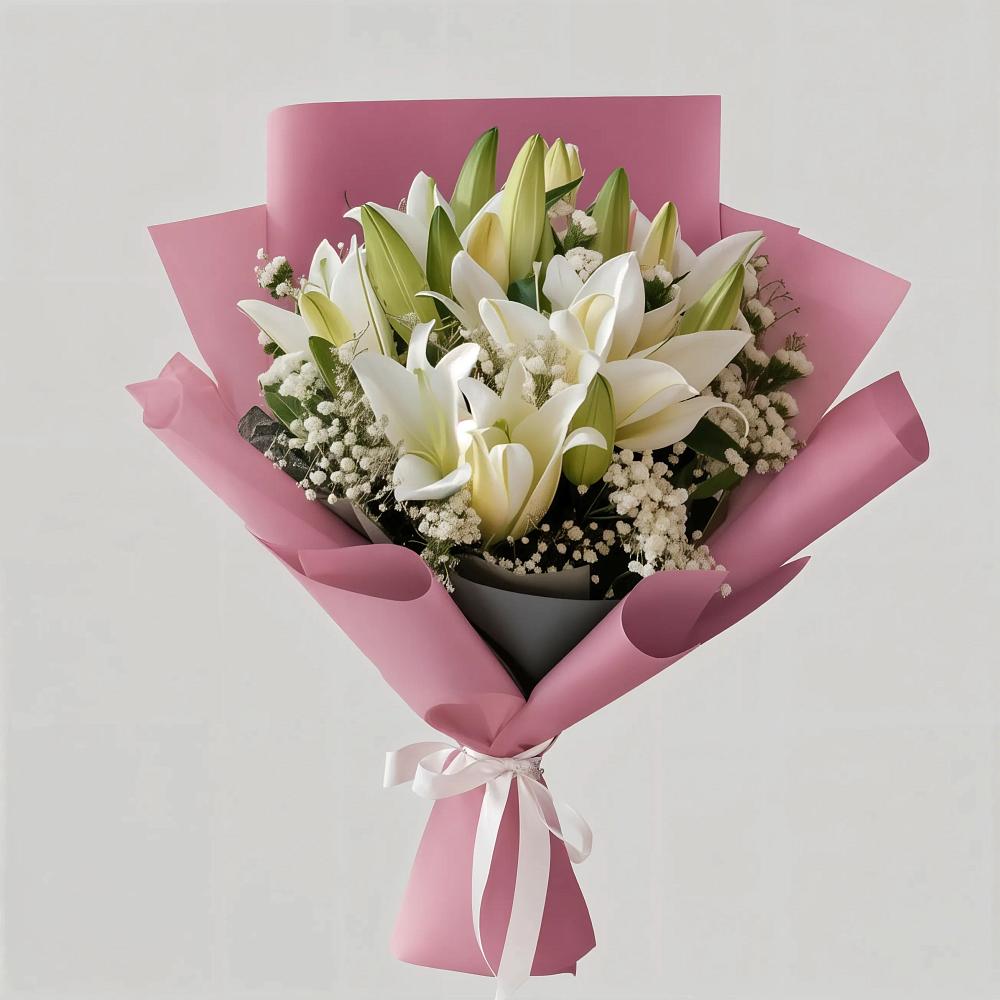 Букет цветов из: Лилии в Сафоново Мурманской области