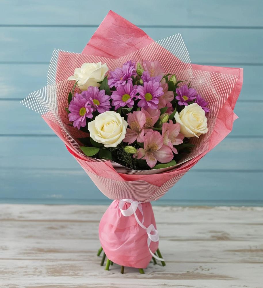 Букет цветов из: Герберы в Сафоново Мурманской области