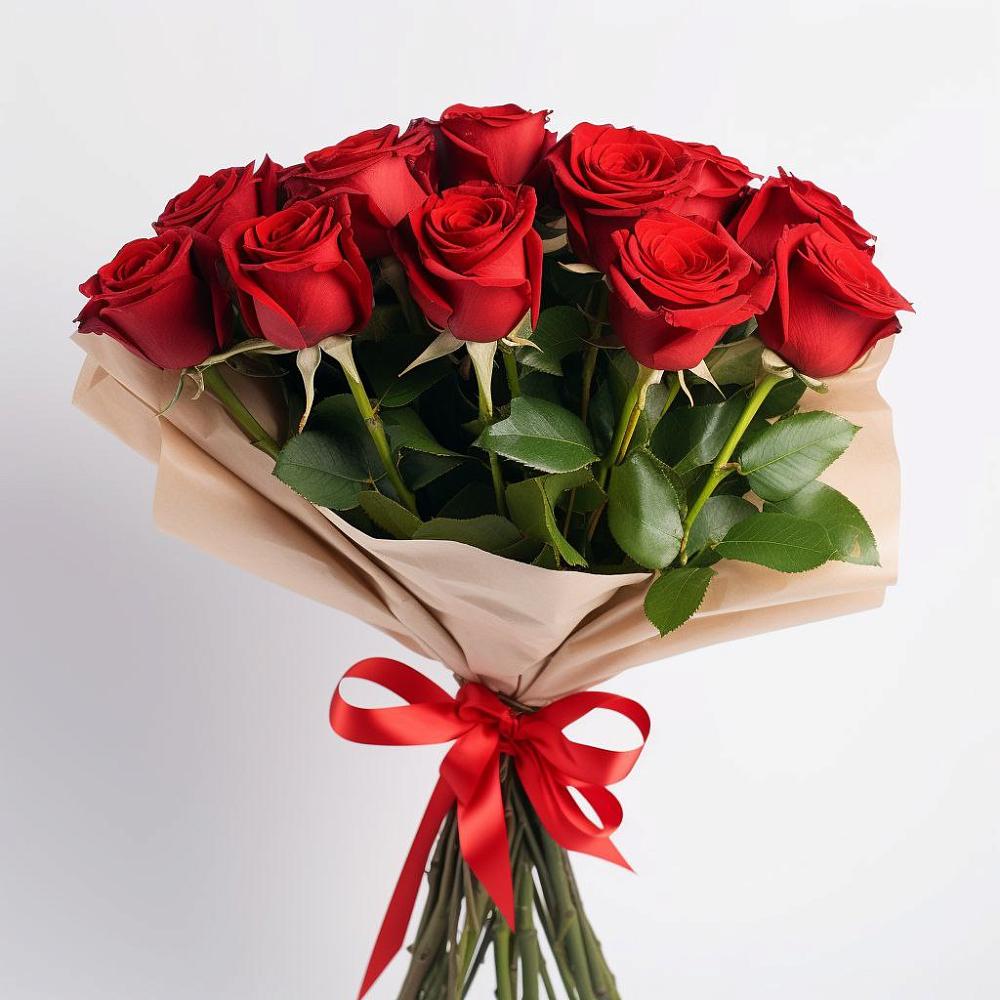 Букет 11 Красных роз Эдлесс Лав в Сафоново Мурманской области
